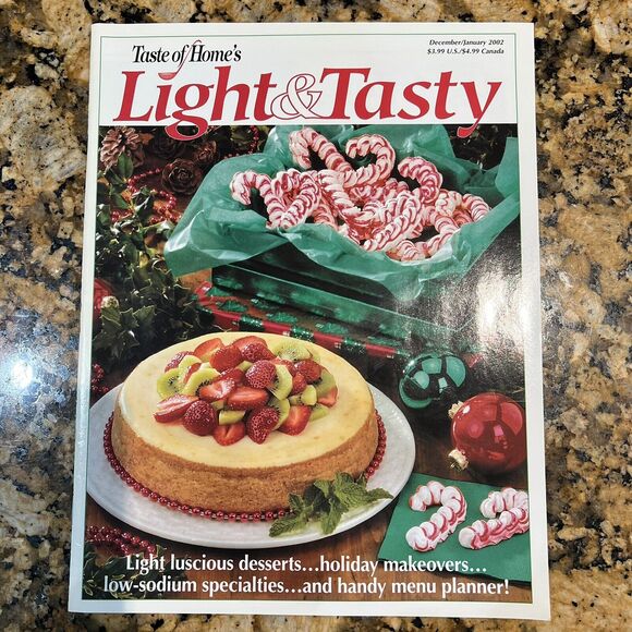 Taste of Homes Light And Tasty Cooking Recipe Magazines 2002 Back Issue Set Of 6 - Picture 12 of 13